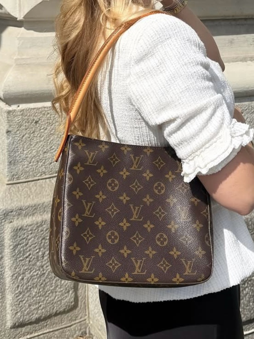 Louis Vuitton Looping MM Brown Monogram Shoulder Bag